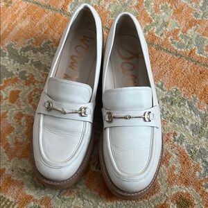 Sam Edelman 9.5 Women's White Lug Loafers